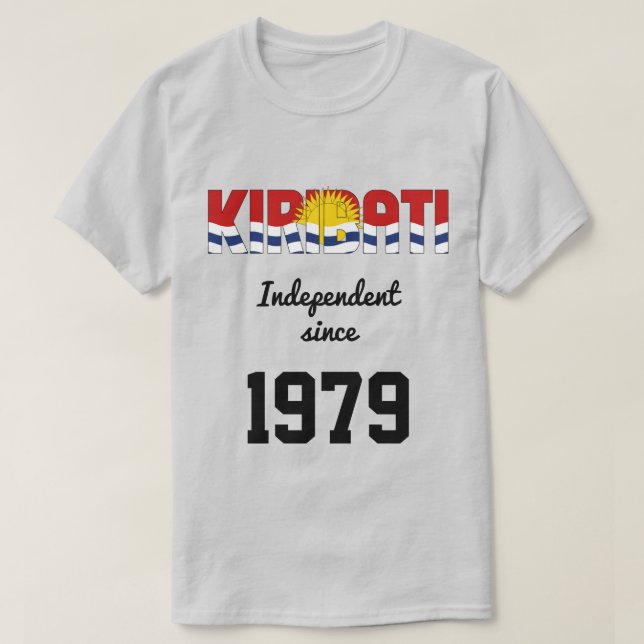 T-shirt Fête de l'indépendance du drapeau de Kiribati (Design devant)
