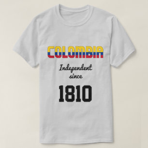 T-shirt Fête de l'indépendance du drapeau de la Colombie