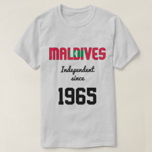 T-shirt Fête de l'indépendance du drapeau des Maldives