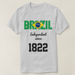 T-shirt Fête de l'indépendance du drapeau du Brésil
