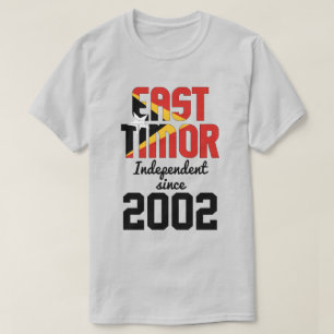 T-shirt Fête de l'indépendance du drapeau du Timor orienta