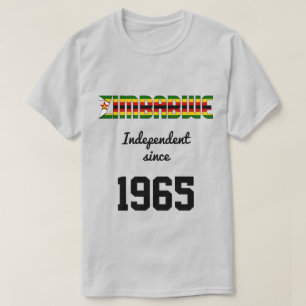 T-shirt Fête de l'indépendance du drapeau du Zimbabwe