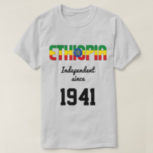 T-shirt Fête de l'indépendance du drapeau éthiopien