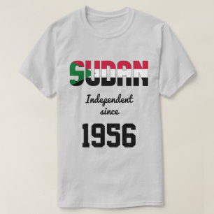 T-shirt Fête de l'indépendance du drapeau soudanais