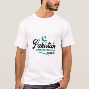 T-shirt Fête de l'indépendance du Pakistan 14 août