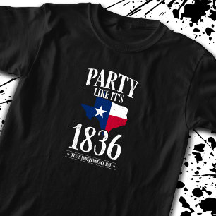 T-shirt Fête de l'indépendance du Texas 1836 Drapeau de l'