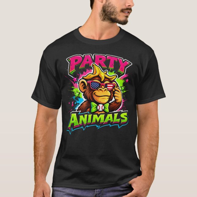 T-shirt Fête de maillot de baseball (Devant)