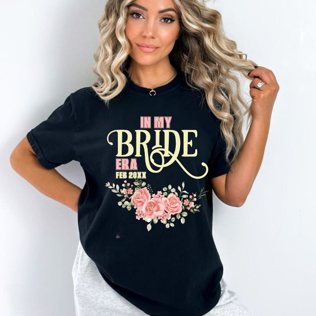 T-shirt Fête de mariage de la future mariée Florale (Créateur téléchargé)