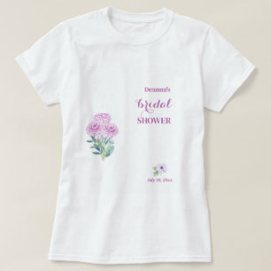 T-shirt Fête de mariage personnalisable Ranunculus entière