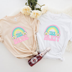 T-shirt Fête de mariage rétro, enterrement de vie de jeune