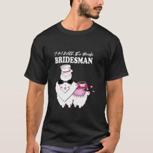 T-shirt Fête De Mariée mariage Pour Llama Lover Bridesman