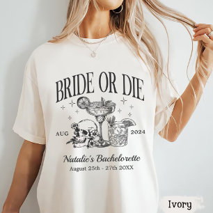 T-shirt Fête De Mariée Ou De Bachelorette Personnalisée