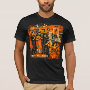 T-shirt Fête de martini Halloween Moderne du Milieu du Siè