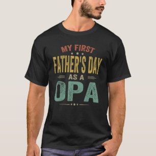 T-shirt Fête de mon premier père en tant qu'Opa 2023 Nouve