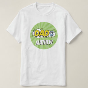T-shirt Fête de naissance bébé garçon super-héros bande de