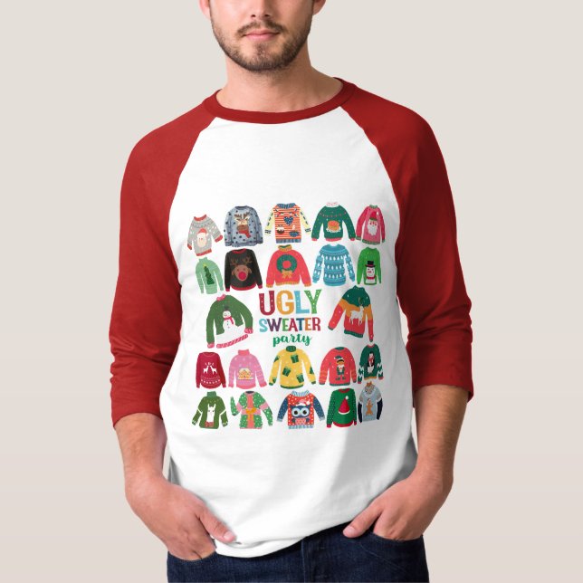 T-shirt Fête de Noël affreuse (Devant)