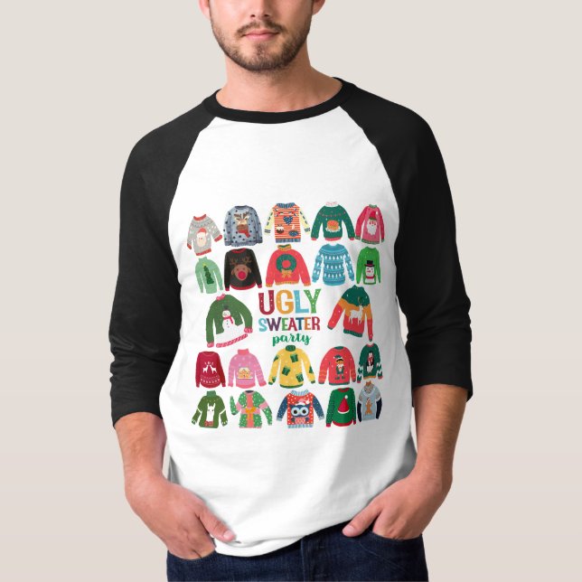 T-shirt Fête de Noël affreuse (Devant)