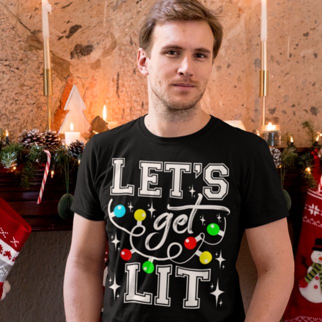 T-shirt Fête de Noël amusante - Lumière de Noël (Créateur téléchargé)