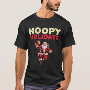 T-shirt Fête de Noël Basketball Père Noël 2