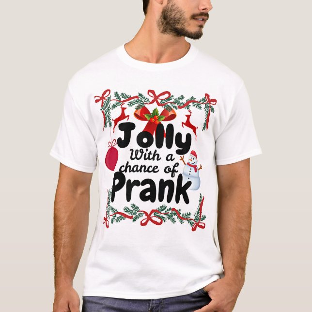 T-shirt Fête de Noël coquine famille (Devant)