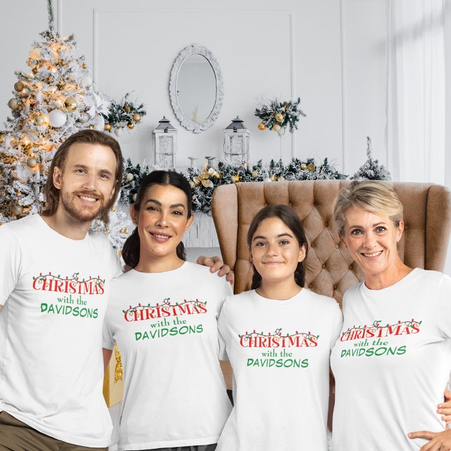T-shirt Fête de Noël de famille Nom de famille Noël (Créateur téléchargé)