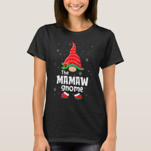T-shirt Fête de Noël de groupe familial Mamaw Gnome appari