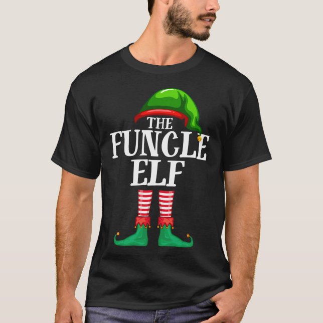 T-shirt Fête de Noël de l'Elfe du Funcle Pyjama (Devant)