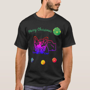 T-shirt Fête de Noël des bouledogues français