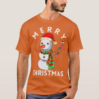 T-shirt Fête de Noël Père Noël Snowman