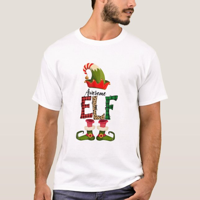T-shirt Fête de Noël pour le groupe de famille Elf Matchin (Devant)