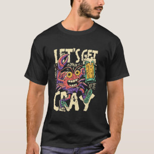 T-shirt Fête de nourriture cajun punk échaudée d'écrevisse