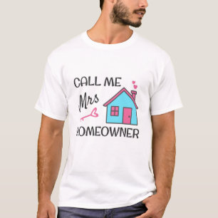 T-shirt Fête de pendaison de crémaillère Appelez-moi Mme P