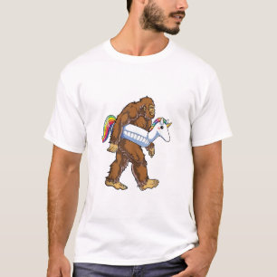 T-shirt Fête de Piscine Bigfoot Licorne Flotteur Drôle Sas