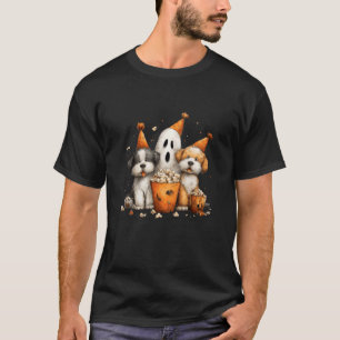 T-shirt Fête de Popcorn Canin Fantomatique