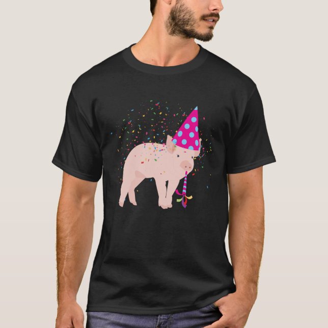 T-shirt Fête de porc - Animaux ayant une fête (Devant)