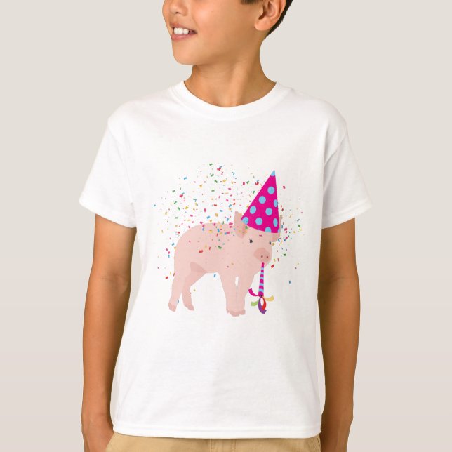 T-shirt Fête de porc - Animaux ayant une fête (Devant)