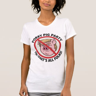 T-shirt Fête de Porky Pig : Game Over pour la règle du par