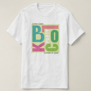 T-shirt Fête de quartier rétro de l'été de type Block Part