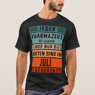 T-shirt Fête de technicien de laboratoire pharmacie née en