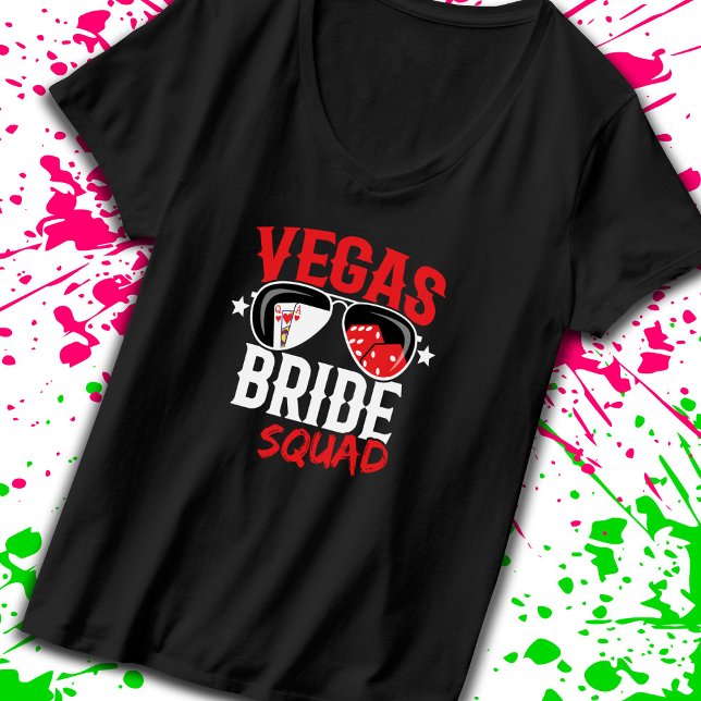 T-shirt Fête de Vegas Wedding Bride (Créateur téléchargé)