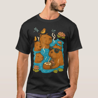 T-shirt Fête décontractée de capybaras drôles et relaxants