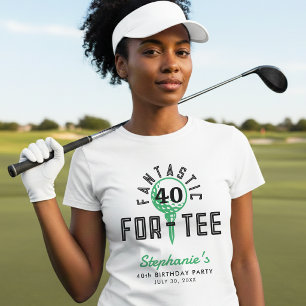 T-shirt Fête des 40 ans de Golf Fantastique For-Tee Blanc