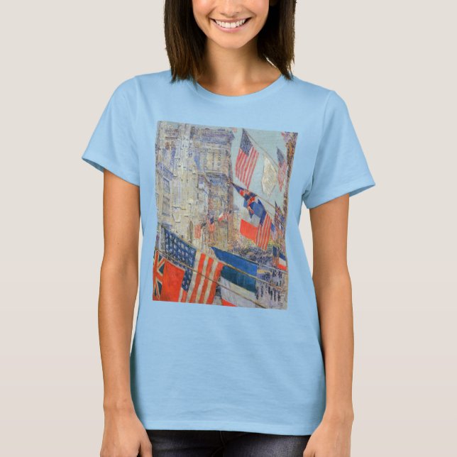 T-shirt Fête des Alliés, mai 1917 par Childe Hassam, Art V (Devant)