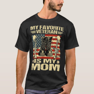 T-shirt Fête des anciens combattants Mon vétéran favori es