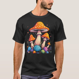 T-shirt Fête des Champignons Forêt Hippie Tripante Vibes F