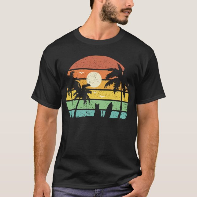 T-shirt Fête des Chats de surf de Hawaii (Devant)