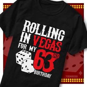 T-shirt Fête des dés pour les 63 ans de Rolling à Vegas Sq