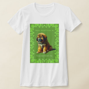 T-shirt Fête des femmes de St Patricks TibétainMastiff Pup