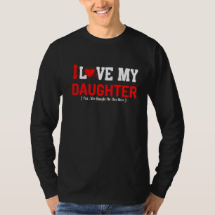 T-shirt Fête des mères 2022 J'aime ma fille Elle m'a achet
