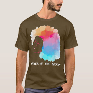 T-shirt Fête des mères afro-américaineMère du marié